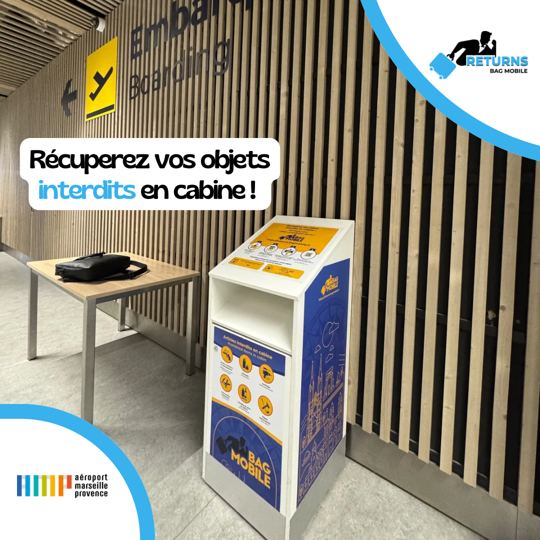 consigne à bagages, Aéroport Marseille Provence. 