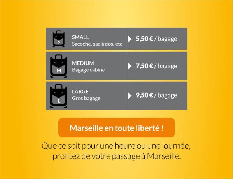 Votre consigne à bagages sécurisée sur Marseille