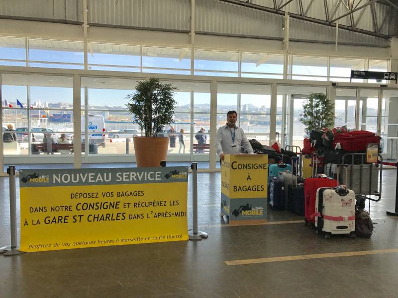 Laisser vos bagages en consigne à votre arrivée au Port de Croisière de Marseille