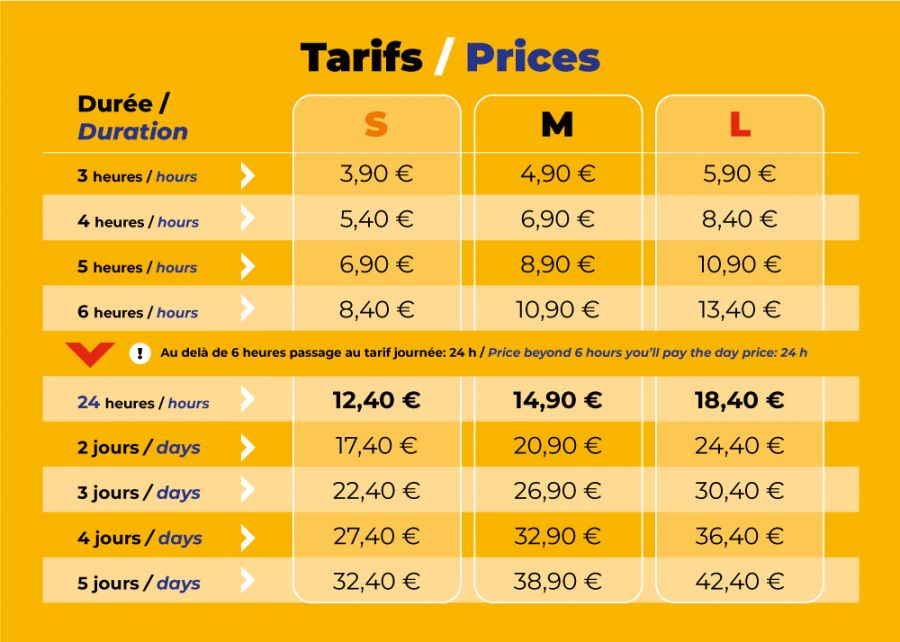 tarif consigne vieux port marseille